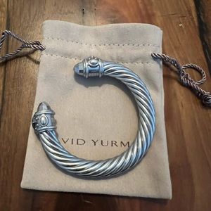 David Yurman 10mm Grey Aluminum Cable Renaissance Bracelet